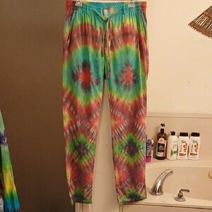 Colorful Tie-Dye Pants. Brand:Sailwind, Sz.32/inseam‎ 30in./o.seam 41.5in.